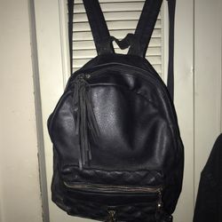 New Kissme Culture Black Soft Leather Backpack First $30 Takes It Now See All Pictures