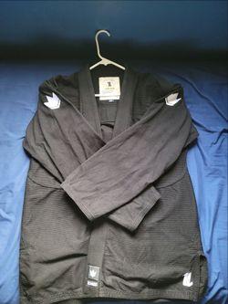 Kingz The One BJJ Gi Black A4 with Gold BJJ White Belt