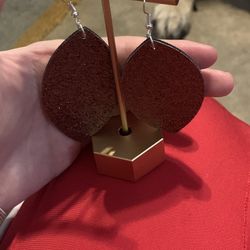 Sparkly Brown Earrings 