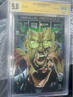 Andrew Tate  CBCS 9.0 Top G 3.1 Comic Parallel Protocols Signed By Andrew Tate Cash And Bitcoin Only