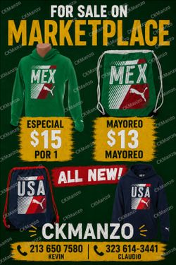 $15 mexico youth hoodie and bagpack set