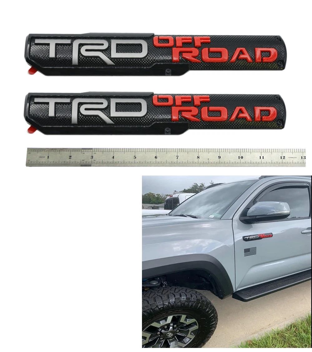 2x TRD Offroad Emblem 3D Raised