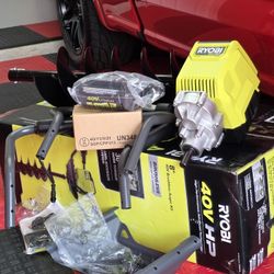 Brand New RYOBI 40V HP Brushless Cordless Earth
Auger Powerhead with 8 in. Bit with 4.0 Ah Battery and Charger