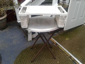 White vintage bed tray