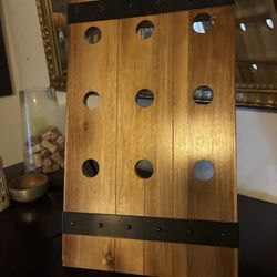 Wood Riddling Rack Wine Holder 