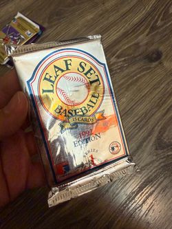 1992 Leaf Series 1 baseball card wax pack