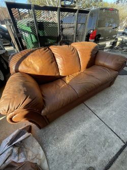 Genuine Buffalo Skin Couch