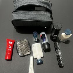 Men’s Travel Toiletry Bag with TSA-Size Grooming Essentials & Cologne Samples 