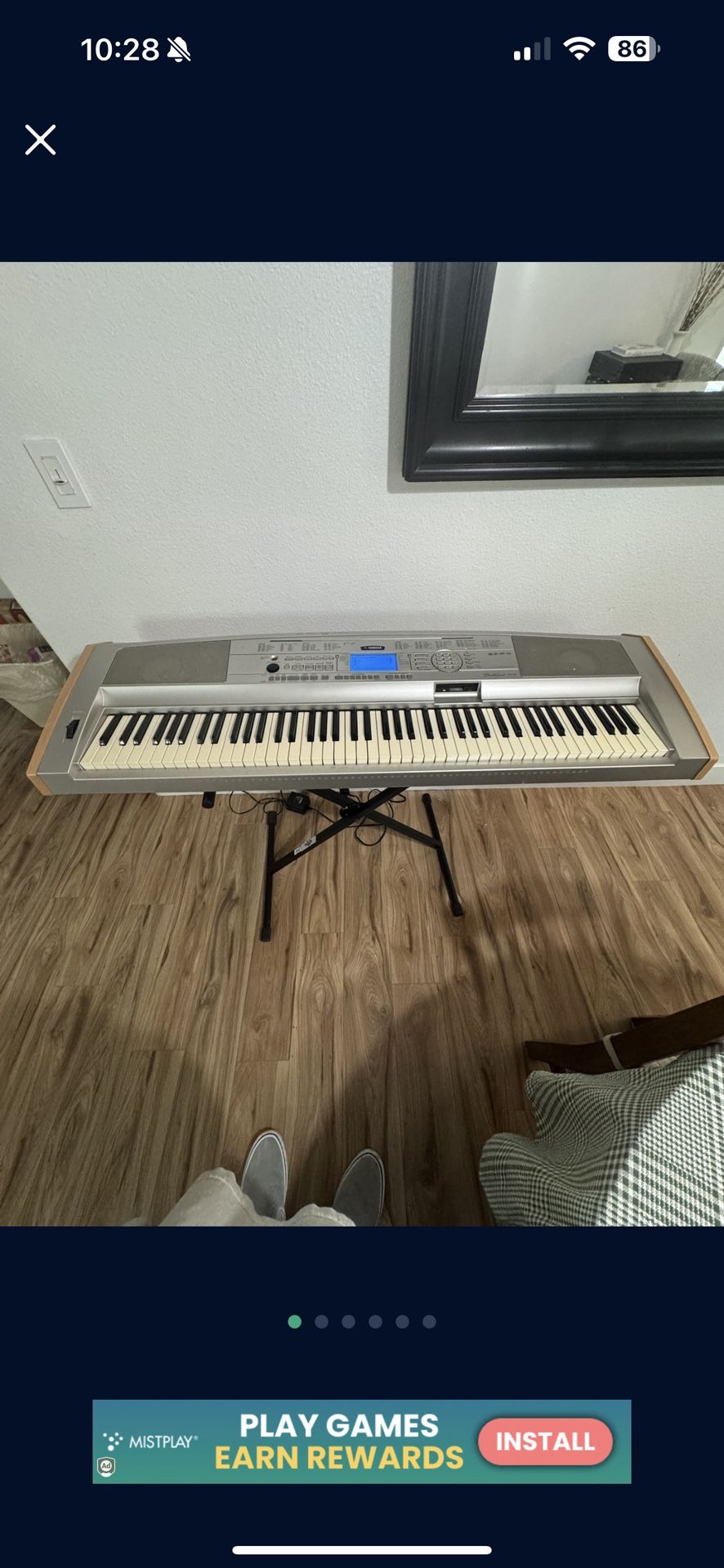 Yamaha Keyboard Portable Grand DGX-500