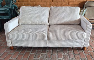 Beige Corduroy Sofa