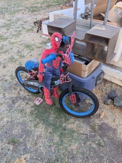 HUFFY SPIDERMAN 16" BIKE W PLUSH
