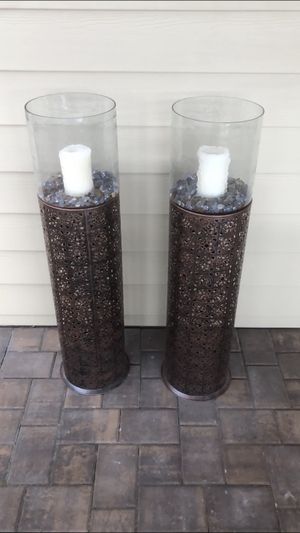 Photo Hurricane Floor Candle Stand