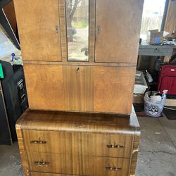 Old Vintage Storage Cabinet 