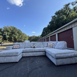 Massive Grey Sectional ( Delivery Available )