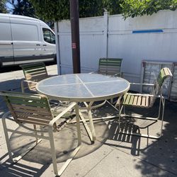 Vintage Outdoor Patio Table Set