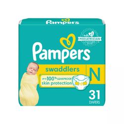 Diapers, Newborn Size 0 Pampers Swaddlers
