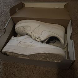 White Nike Forces