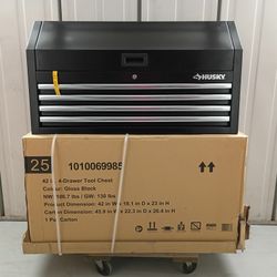 🧰 Husky 42” 4-Drawer Tool Chest – Black – NEW 🔥