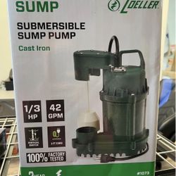 Zoeller 1/3-HP 115 Volt 42 Gallon Cast iron Submersible sump pump