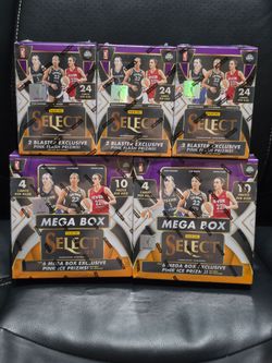 2025 Panini Select WNBA Basketball 3x Blaster Box & 2x Mega Box! 5 Box Lot! New Factory Sealed!
