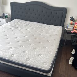 California King bed and mattress