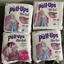 Huggies Pull Ups 2-3t. $25 For All 4 Bags, PUO. 