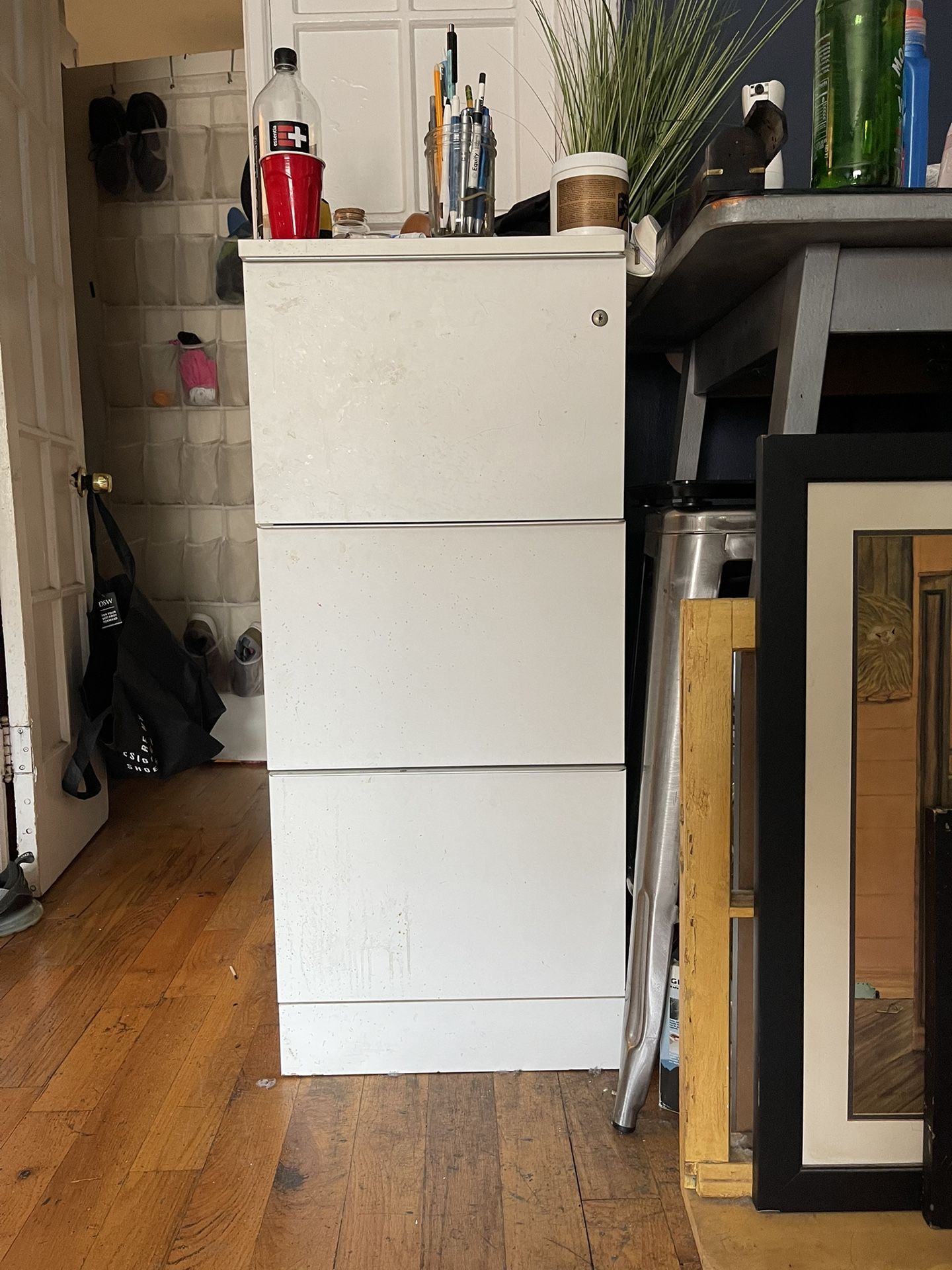 White File Cabinet 