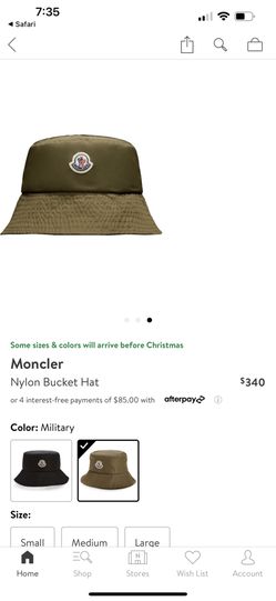 Moncler bucket hat (Olive)