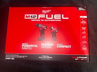 Milwaukee M12 Fuel Drill Set