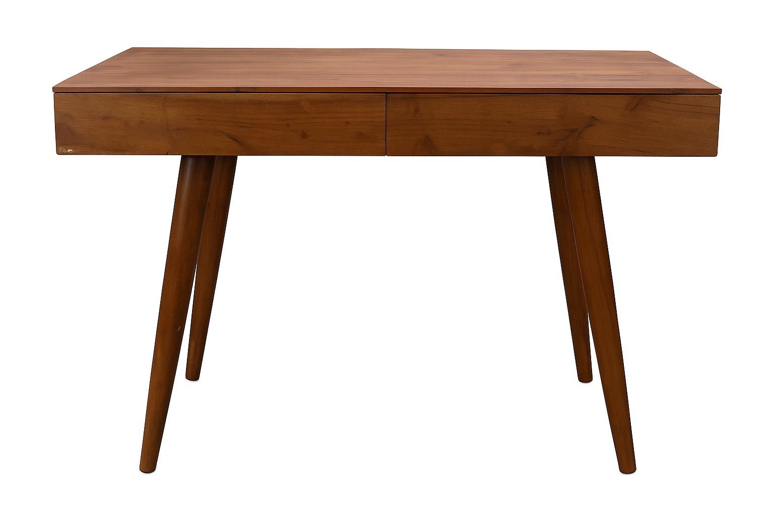 Mid-Century Modern Walnut Console Table with Tapered Legs