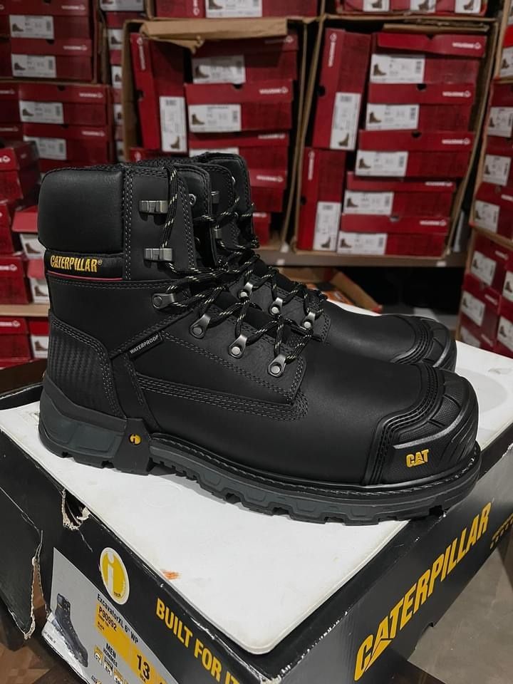 WORK BOOTS 🥾// CATERPILLAR EXCAVATOR //6”WP // COMPOSITE TOE //SIZE (11.5)13) ❗️Only ❗️