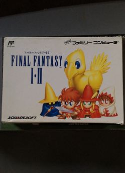 Final fantasy 1 and 2 Nintendo famicom nes
