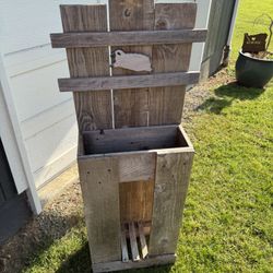 Handmade Wood Planter 