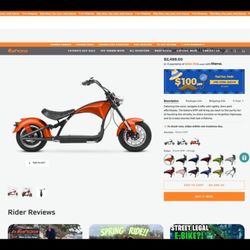Chopper Style E-bike 