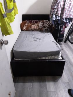 Bed frame and mattresses