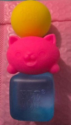 NeeDoh Set of 3 brand new cool cat, groovy glob, nice ice baby teenie.