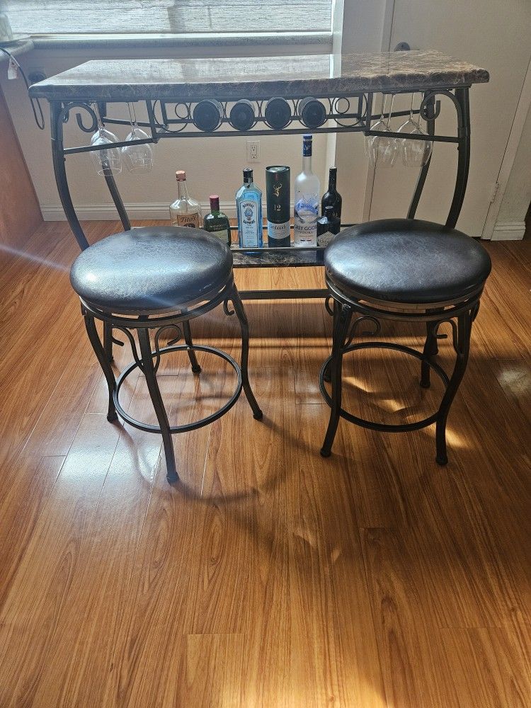 Home Bar With Stools