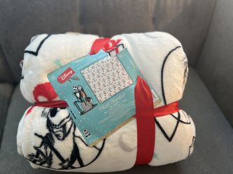 The Nightmare Before Christmas Santa Jack Christmas Plush Blanket Full/Quenn BN!