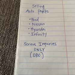 Auto Parts ( Ford, Nissan, Hyundai, Infinity)