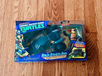 SEALED - Teenage Mutant Ninja Turtles - Ninja Stealth Bike w/ Raphael Figure- Nickelodeon - NEW