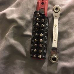 BRAND NEW 18-PIECE BIT SET WITH LIFE TIME WARRANTY KASTAR OFFSET RATCHET WRENCH $20.00