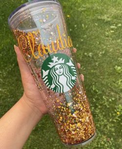 Custom Starbucks Snow Globe Tumbler