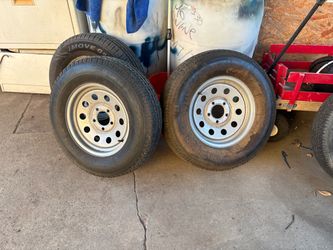 Trailer wheels and tires