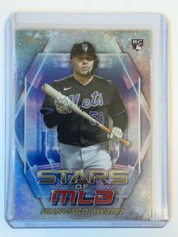 2023 Topps Francisco Alvarez Stars of MLB Insert card #SMLB-50 New York Mets RC