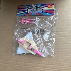 Mighty Morphin' Power Rangers Pink Ranger w/ Crane Ninjazord 1994