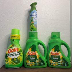 Gain plus laundry detergent bundle