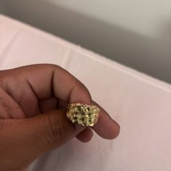 Gold Nugget Ring (New)