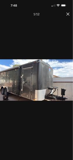 24’ enclosed trailer with many upgrades