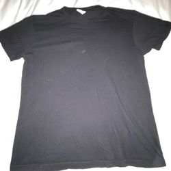 Smart blanks Black Crew Neck Shirt Tee Men Adult Large A036