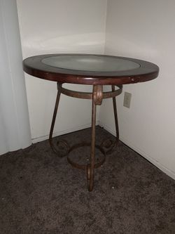 Side Round Glass Table